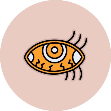 Göz simgesi vektör illüstrasyonu