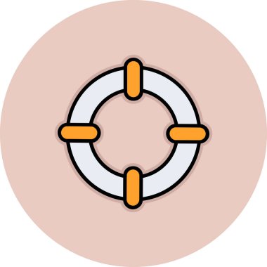 yaşam şamandırası vektör illüstrasyonu