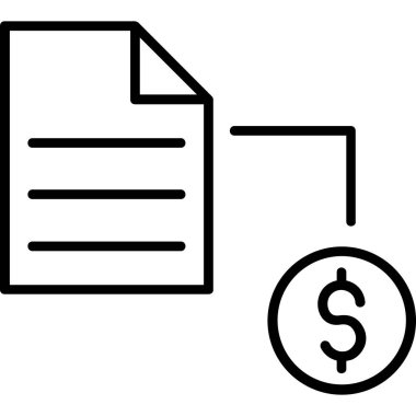 Dolar. Web simgesi basit illüstrasyon