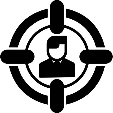 Hedef. Web simgesi basit illüstrasyon