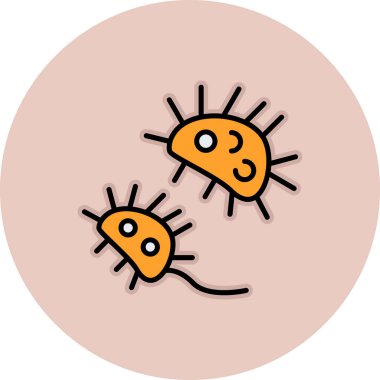 Virüs ikonu vektör illüstrasyonu