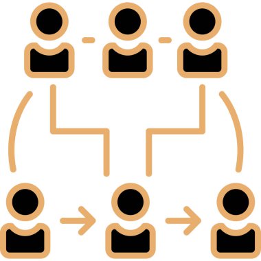 İş ve finans simgesinin vektör illüstrasyonu