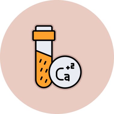 Test tüpü simgesi. vektör illüstrasyonu