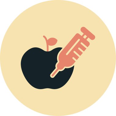 elma simgesinin vektör illüstrasyonu