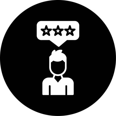 Geri bildirim simgesi düz simge