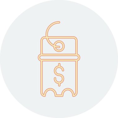 Bir benzin istasyonu simgesinin vektör illüstrasyonu