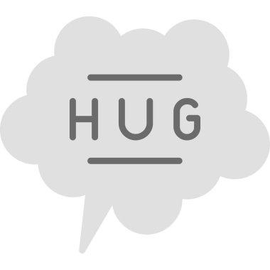 kabarcık konuşma, düz biçiminde sohbet simgesi