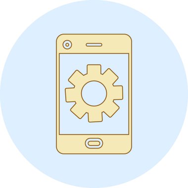 Telefon ikonu. vektör illüstrasyonu