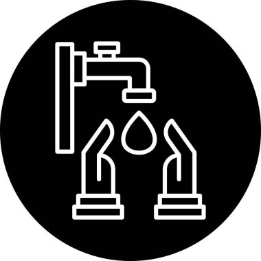 Modern gaz ikonunun vektör illüstrasyonu