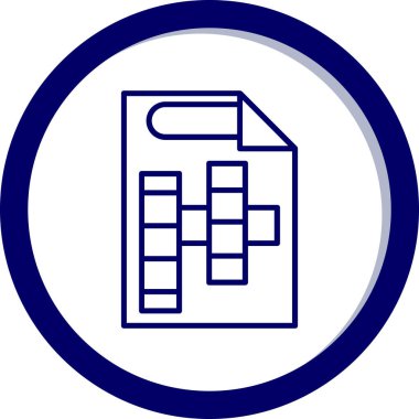 Bir bina simgesinin vektör illüstrasyonu