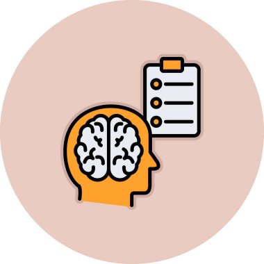 Yaratıcı beyin vektör simgesi