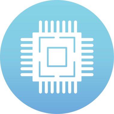 Çip. Web simgesi basit illüstrasyon