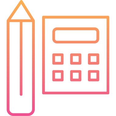 Hesap makinesi. Web simgesi basit illüstrasyon