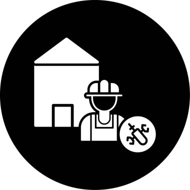 Yapı simgesinin vektör illüstrasyonu