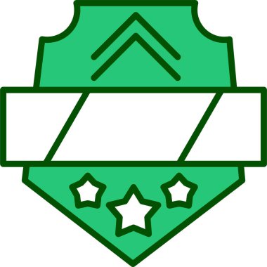 Amerikan bayrak ikonu vektör illüstrasyonu