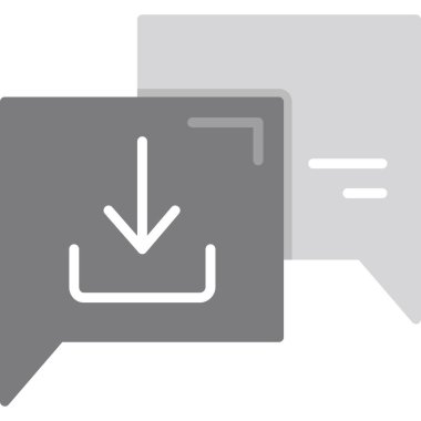 Sohbet mesajı vektör illüstrasyonu