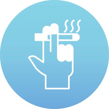 Sigara simgesinin vektör illüstrasyonu