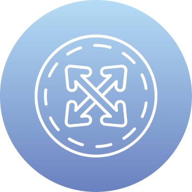 Bir çapraz simgenin vektör illüstrasyonu