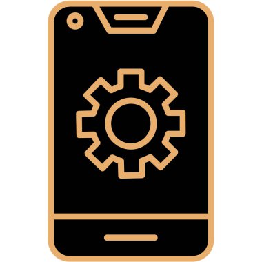 Ayarlar. Web simgesi vektör illüstrasyonu