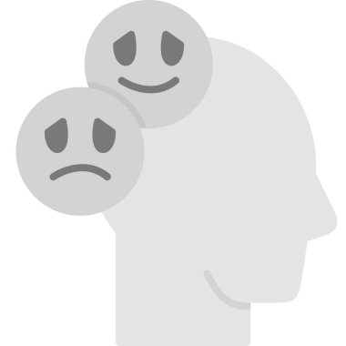 üzgün yüz düz vektör simgesi