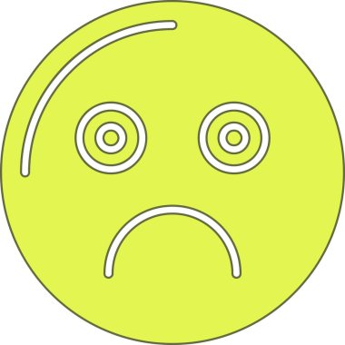 hüzünlü ifade vektör çizimi ile hüzünlü ifade