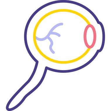 İnsan beyni ikonu. İnsan beyin vektör simgesi rengini izole et