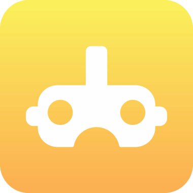 Sarı bir araba simgesinin vektör çizimi