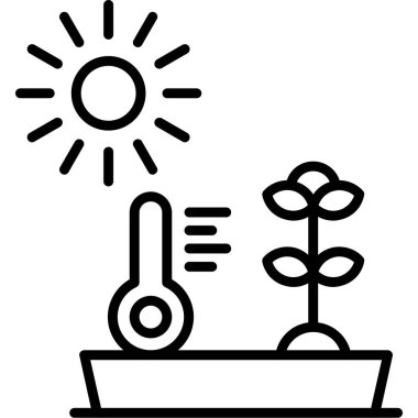 Güneş Simgesi Vektör illüstrasyonu