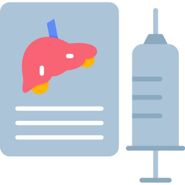 Tıbbi karaciğer rengi ikonu. Tıbbi organ ve teşhis. beyaz arkaplanda izole