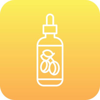 Bir bebek şişesinin vektör illüstrasyonu