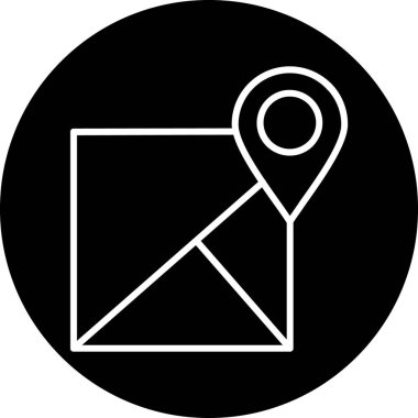 konum pin simgesi, vektör illüstrasyonu