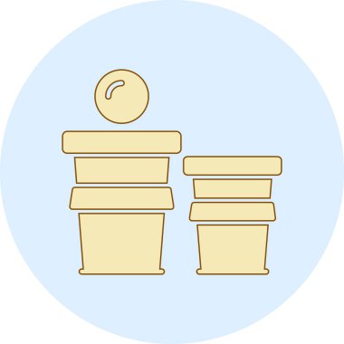 Çizgi film simgesinin vektör çizimi