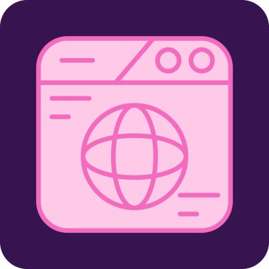 Ağ simgesi. vektör illüstrasyonu