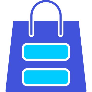 Alışveriş poşeti vektör simgesi modern basit vektör illüstrasyonu