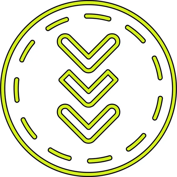 Modern bir işaretin vektör illüstrasyonu