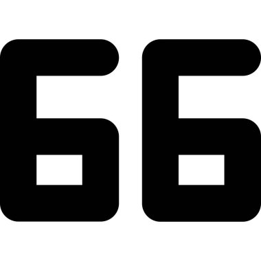 vektör siyah 6 5 6 işareti