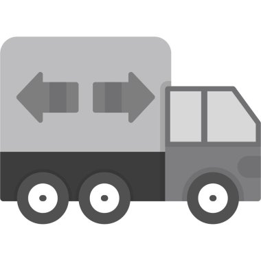 kargo taşıma simgesi düz stil