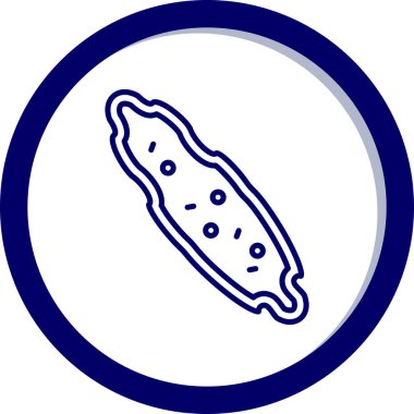 Biftek simge vektör çizim