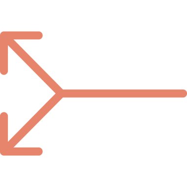 Yöne doğru anahat vektör simgesi