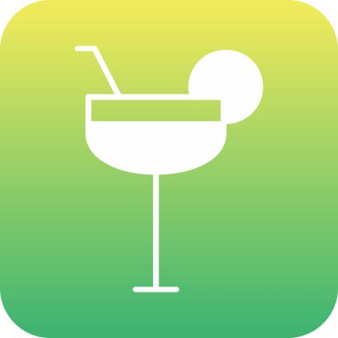 Eşsiz Kokteyl Vektörü Kabartma Simgesi