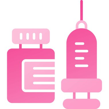 Basit vektör simgesi, tıbbi ekipmanların çizimi