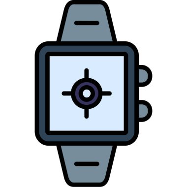 izle simge vektör illüstrasyonu