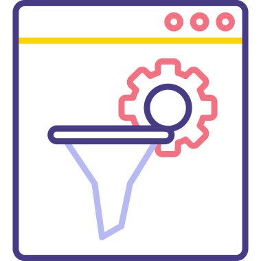 seo modern simgesinin vektör illüstrasyonu