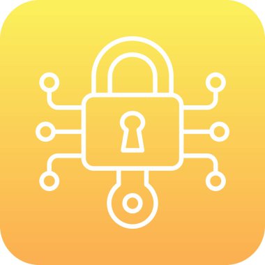 ikon vektör illüstrasyonunu kilitle