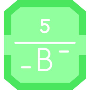 Bir b eksikliği simgesinin vektör çizimi