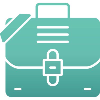 Çanta. Web simgesi basit illüstrasyon