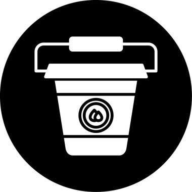 çöp simgesi vektör illüstrasyonu