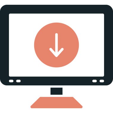 bilgisayar izleyici vektör simgesi