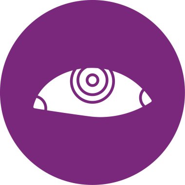 Moda tarzında izole edilmiş göz simgesi