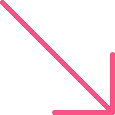 Katı biçimdeki ok yönü simgesi